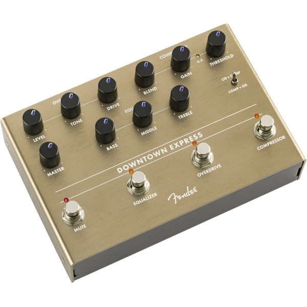 Fender Downtown Express bass multi-effect pedal — footswitches