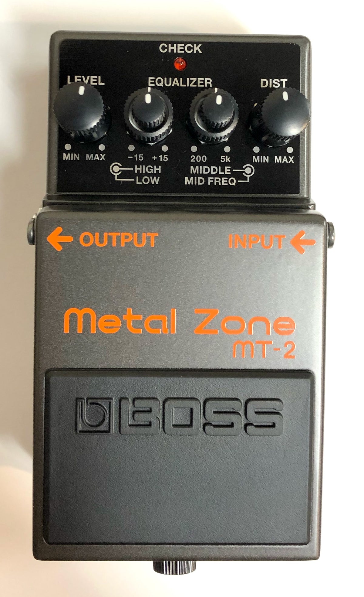 Used Boss MT-2 Metal Zone Distortion Guitar Effects Pedal