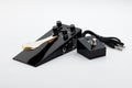 Gamechanger Audio Plus sustain pedal — black pedal with gold spoon, WET footswitch and TRS cable