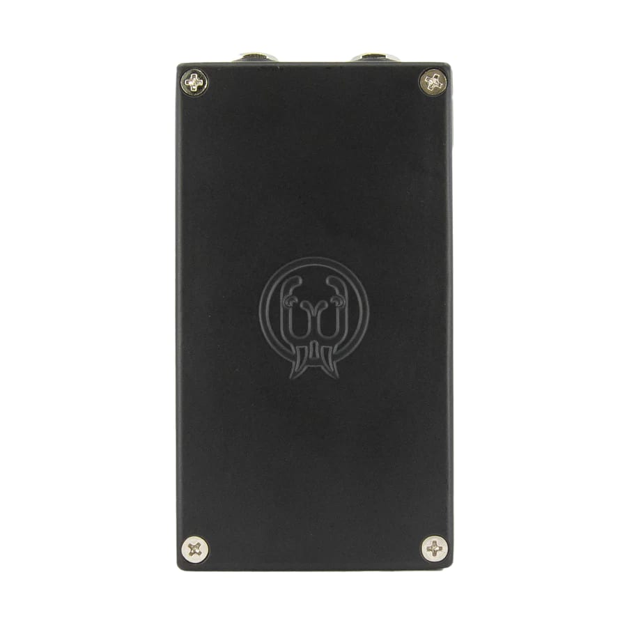 Walrus Audio 385 Overdrive MKII black overdrive pedal — side view