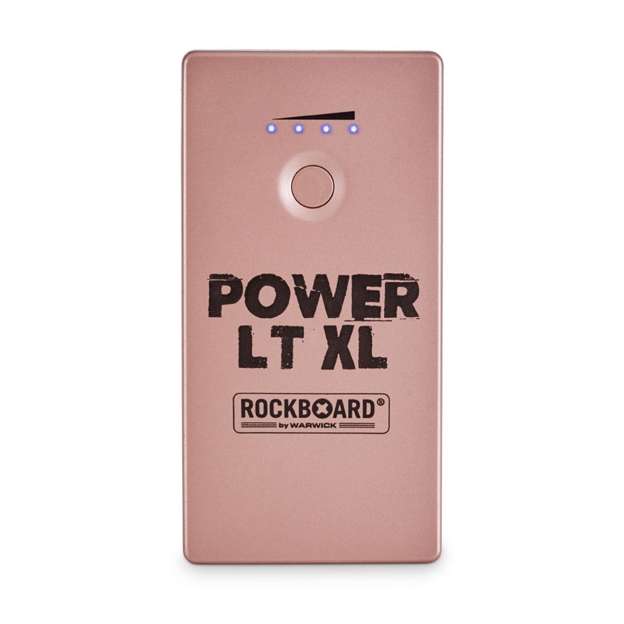 New RockBoard Power LT XL Rechargeable Guitar Pedal Power Supply Rose Gold