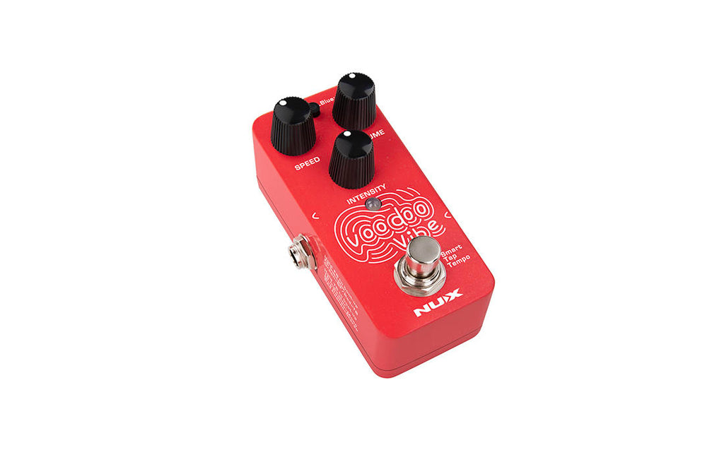 NUX NCH-3 Voodoo Vibe pedal — rear panel with USB-C port