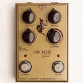 J. Rockett Archer Select gold overdrive boost pedal top view