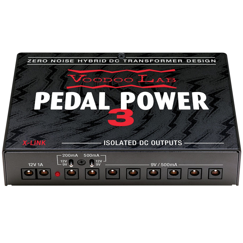 Voodoo Lab Pedal Power 3 power supply — top branding panel