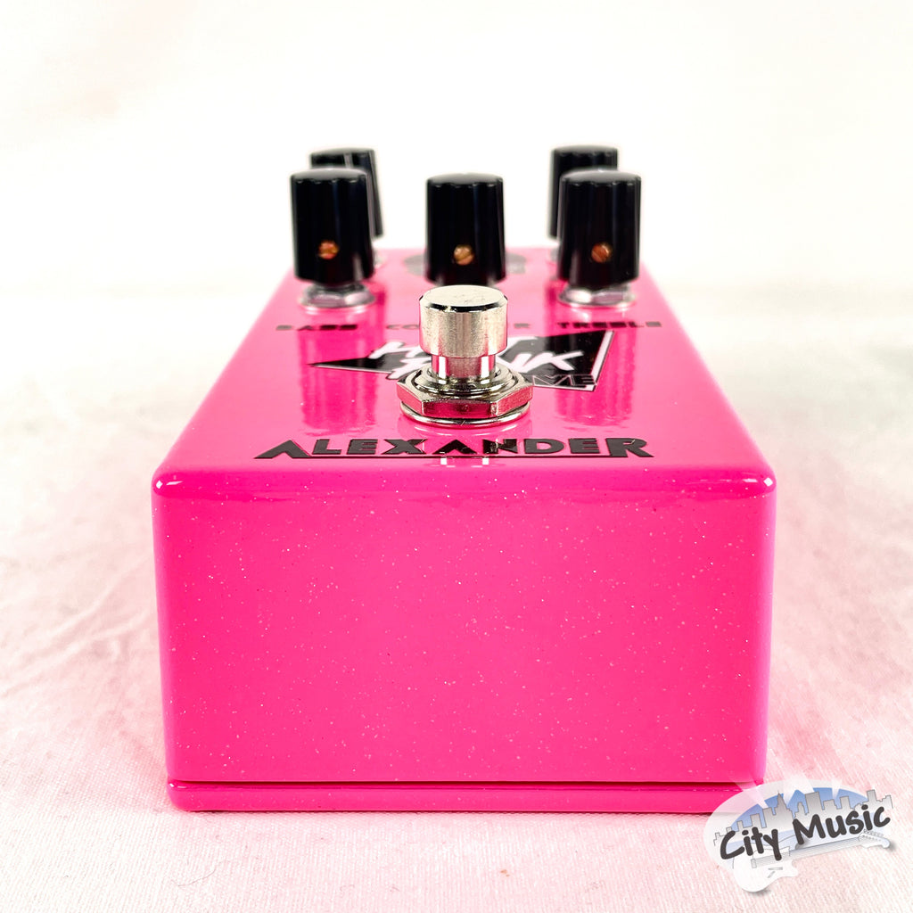 Used Alexander Hot Pink Drive Overdrive Guitar Effects Pedal ♫