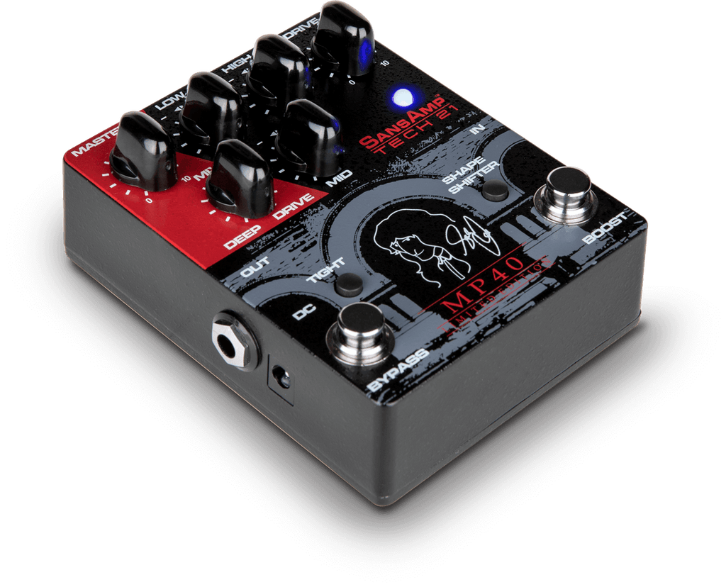 New Tech 21 SansAmp MP40 Limited Edition Geddy Lee Signature Bass Guitar Effects Pedal