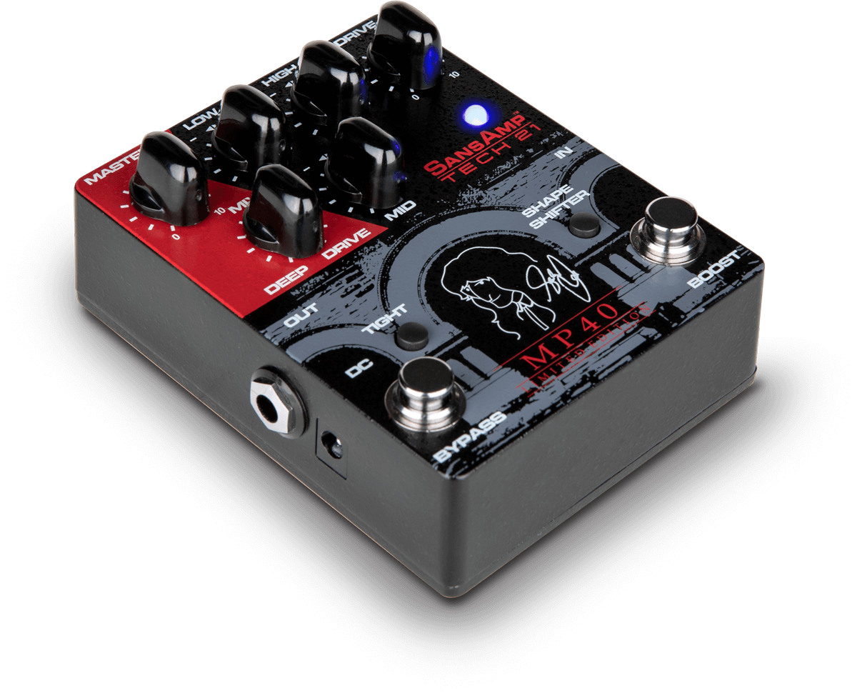 New Tech 21 SansAmp MP40 Limited Edition Geddy Lee Signature Bass Guitar Effects Pedal