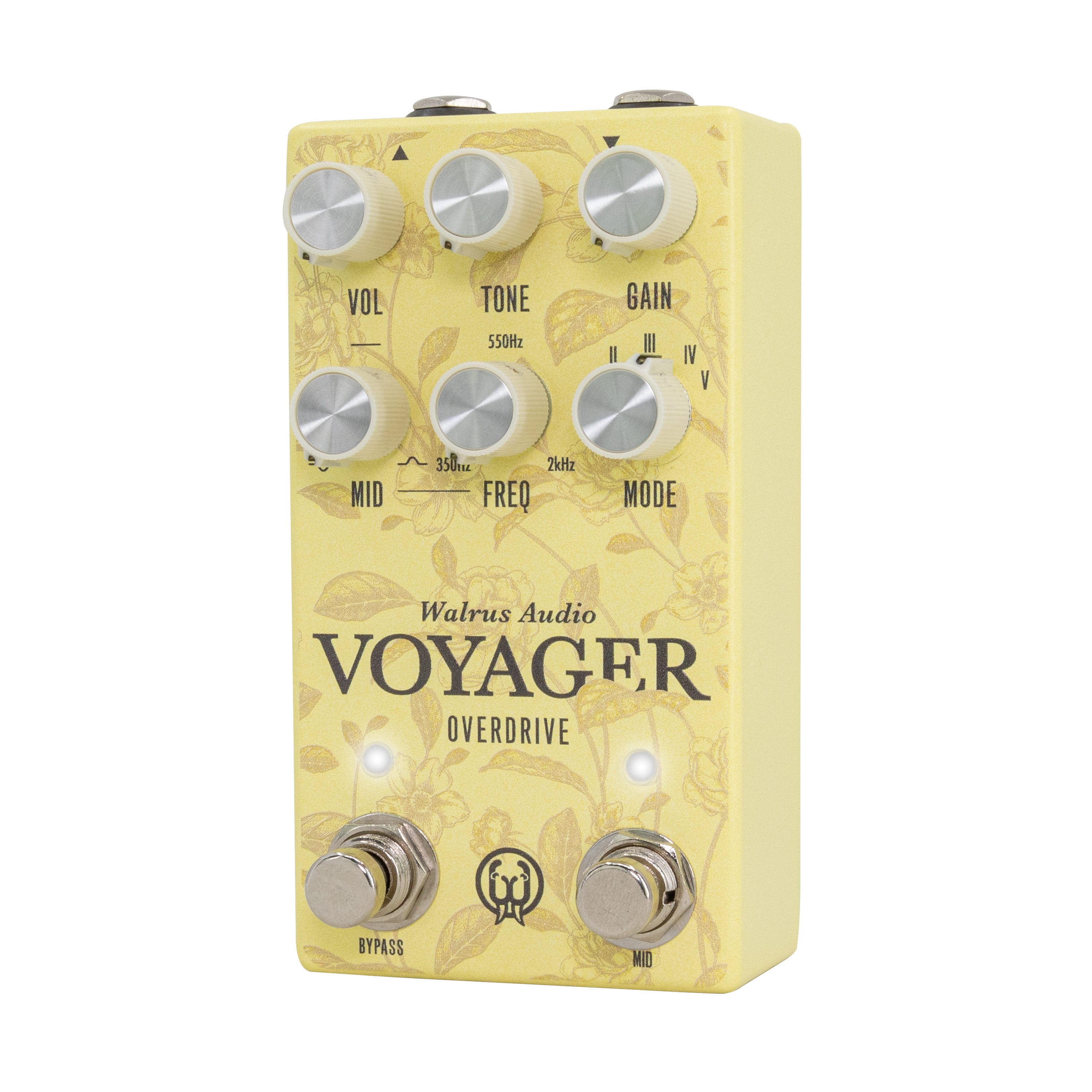 Walrus Audio Voyager MKII overdrive pedal — control knobs detail