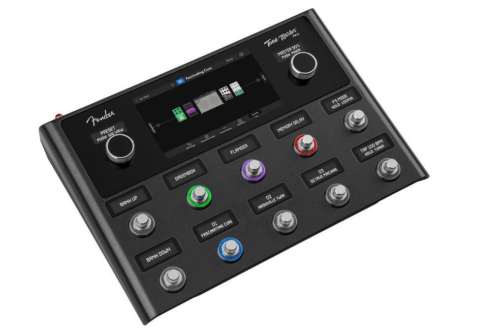 Fender Tone Master Pro multi-effects workstation — angled top view