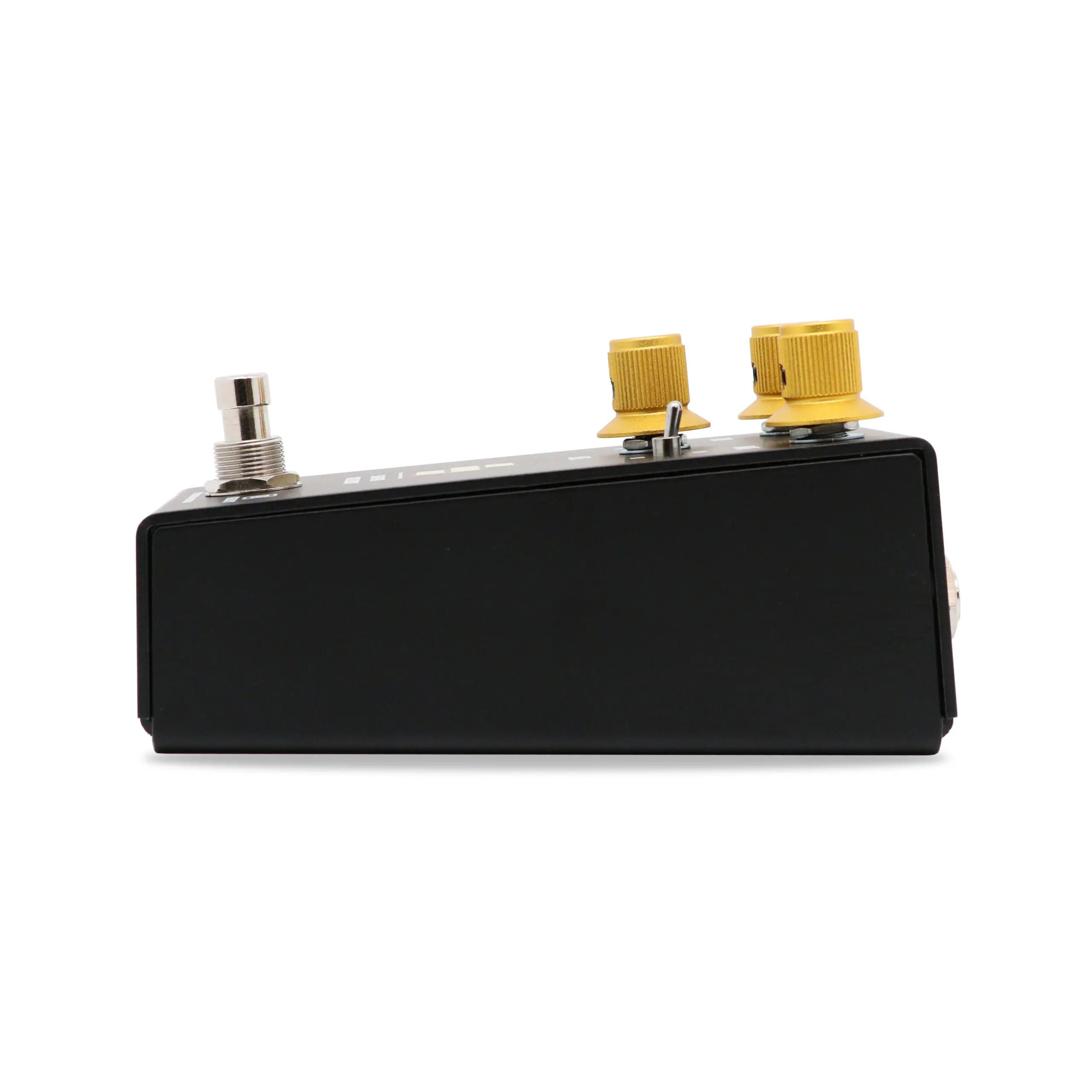 Keeley Super Rodent overdrive distortion pedal — black enclosure, angled product shot