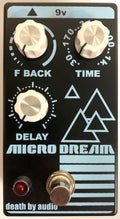 Death By Audio Micro Dream lo-fi delay pedal — front view