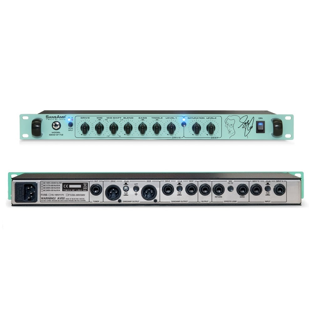 Used Tech 21 GED-2112 Geddy Lee Signature Sansamp Rackmount Bass Preamp
