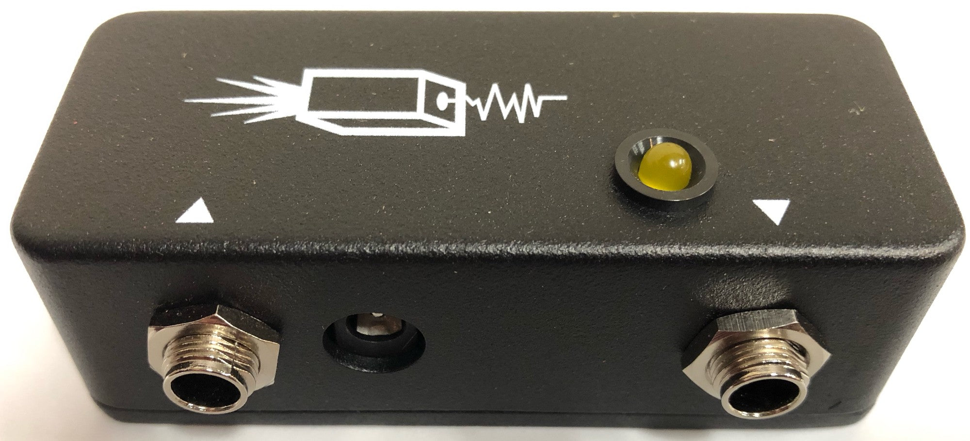 Used JHS Little Black Buffer pedal - jacks view