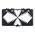 EarthQuaker Devices One to Four Splitter pedal - top view, black and white enclosure