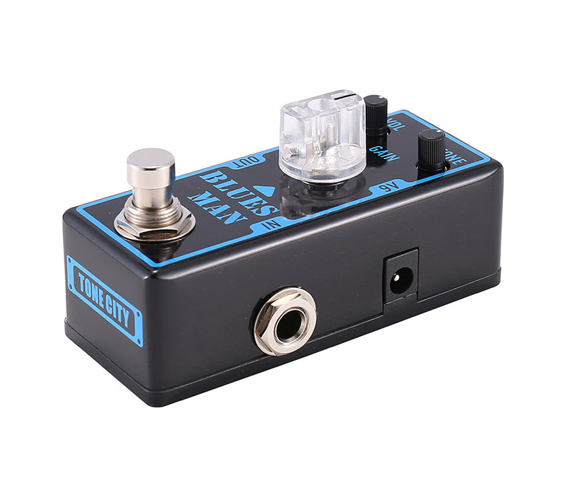 Tone City Blues Man overdrive pedal — side view