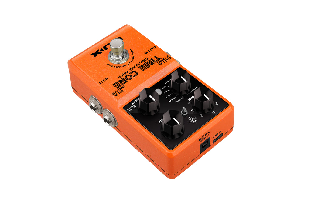 NUX Time Core Deluxe MKII delay pedal - rear panel detail