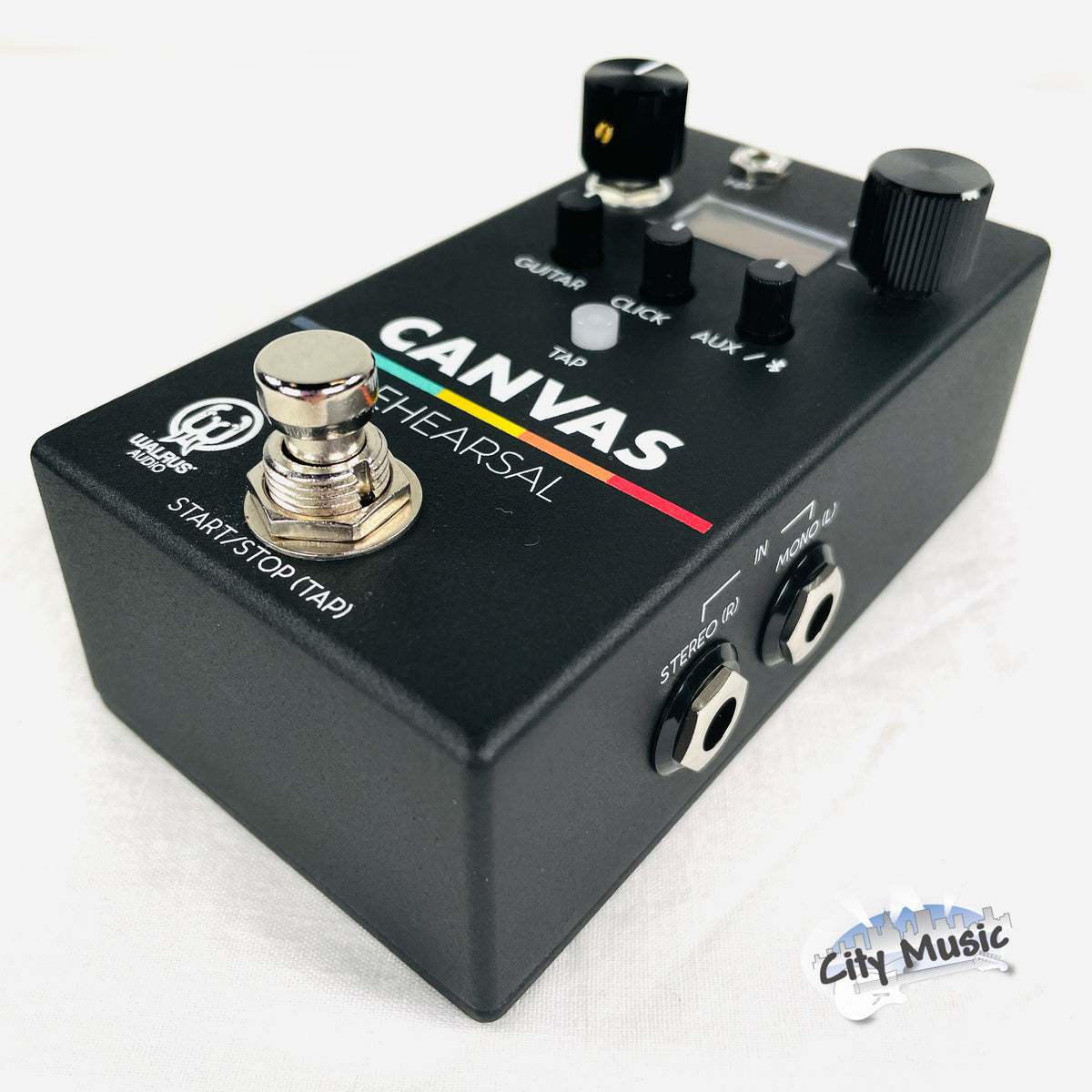 Used Walrus Audio Canvas Rehearsal headphone amp pedal — top input jacks