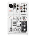 Yamaha AG03 3-channel USB mixer audio interface, white chassis top view