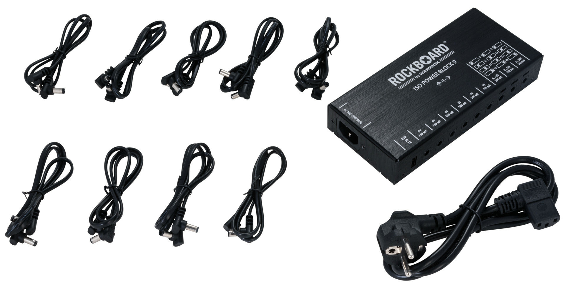 New RockBoard ISO Power Block V9 IEC Isolated Guitar Effects Pedal Power Supply