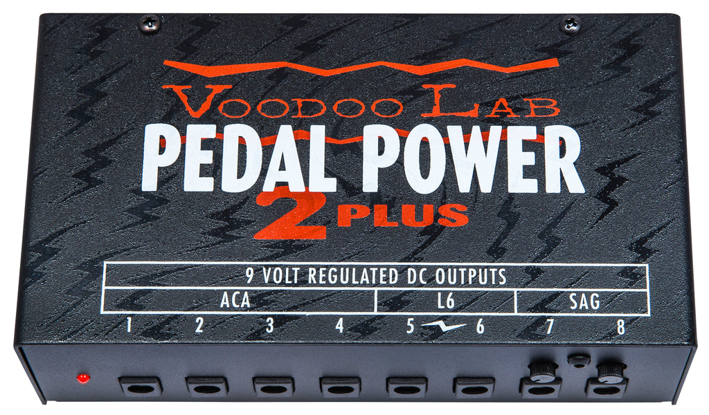 Voodoo Lab Pedal Power 2 Plus power supply — isolated DC outputs row