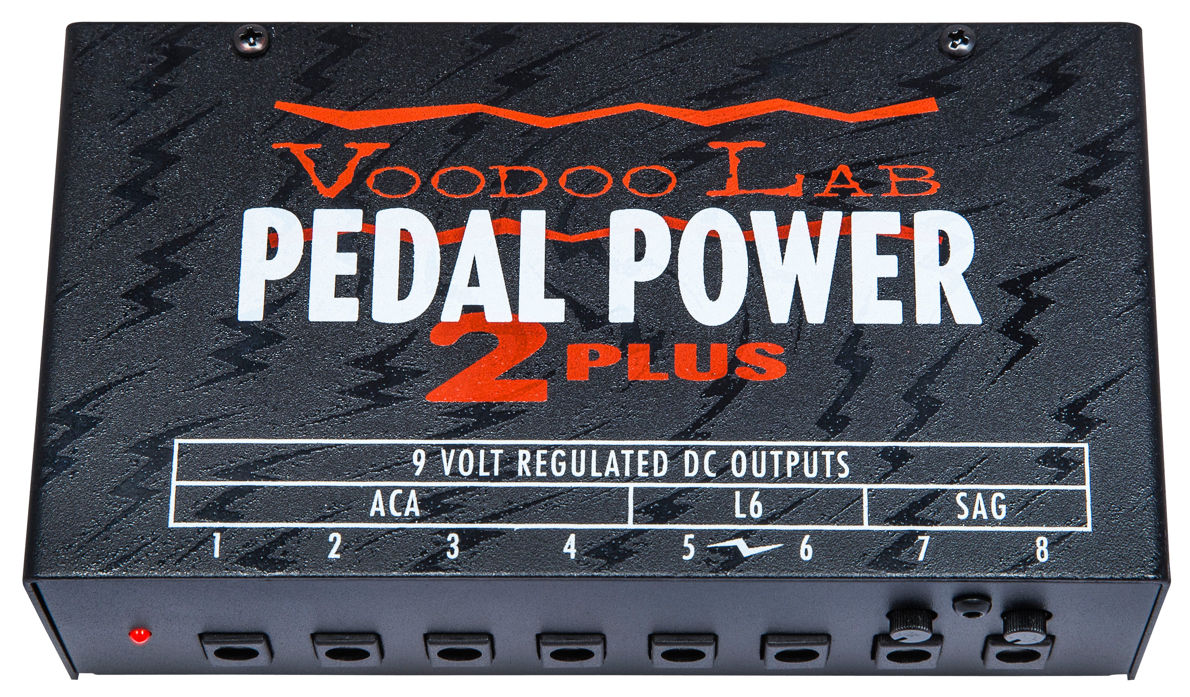 Voodoo Lab Pedal Power 2 Plus power supply — isolated DC outputs row