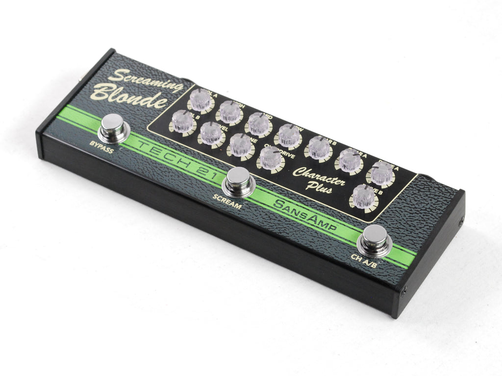 Used Tech 21 SansAmp Character Plus Screaming Blonde Guitar Effects Pedal