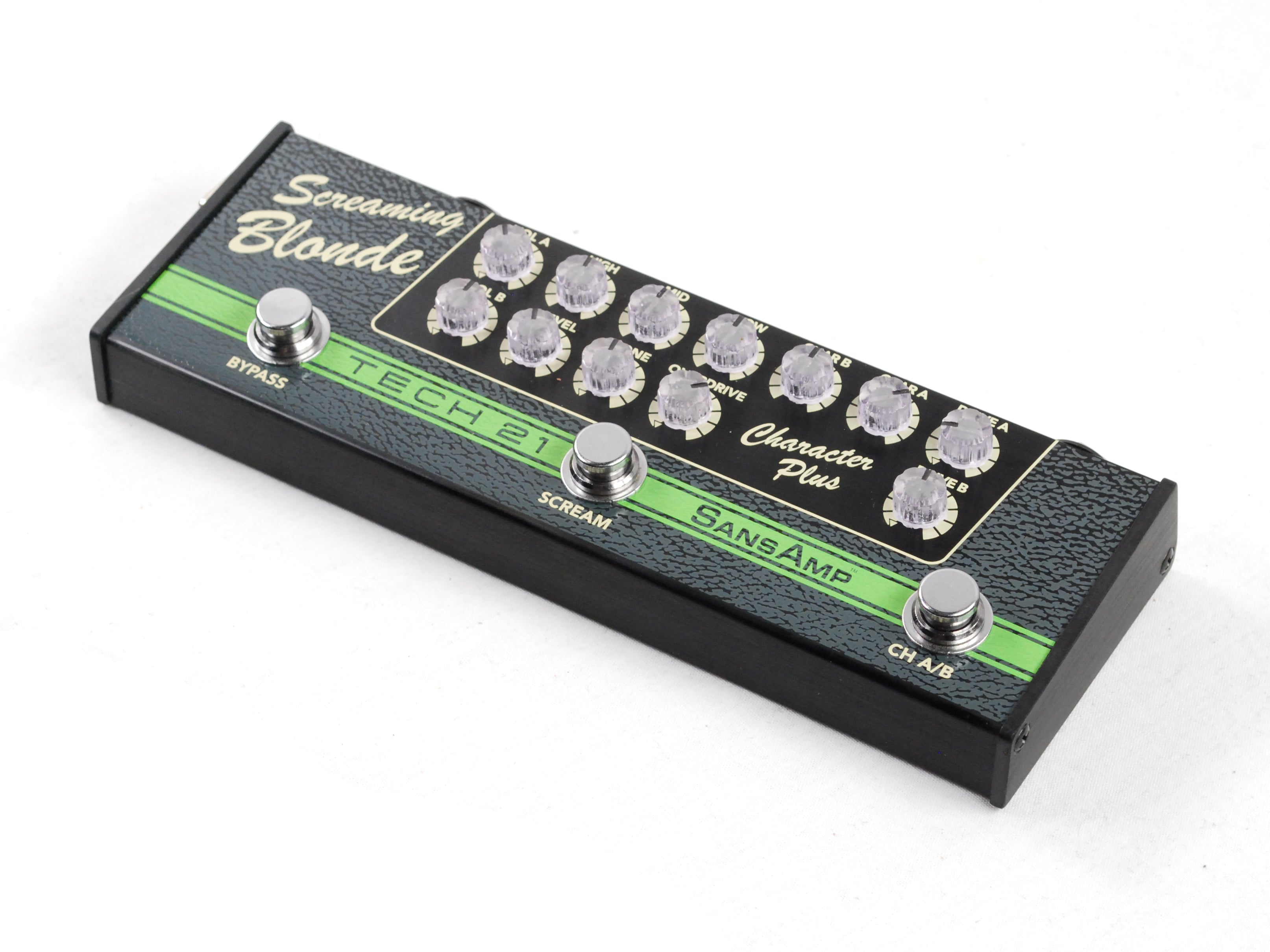 Used Tech 21 SansAmp Character Plus Screaming Blonde Guitar Effects Pedal