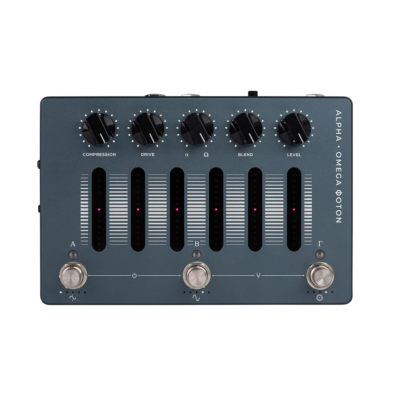 Used Darkglass Alpha Omega Photon bass pedal - rear connectivity panel