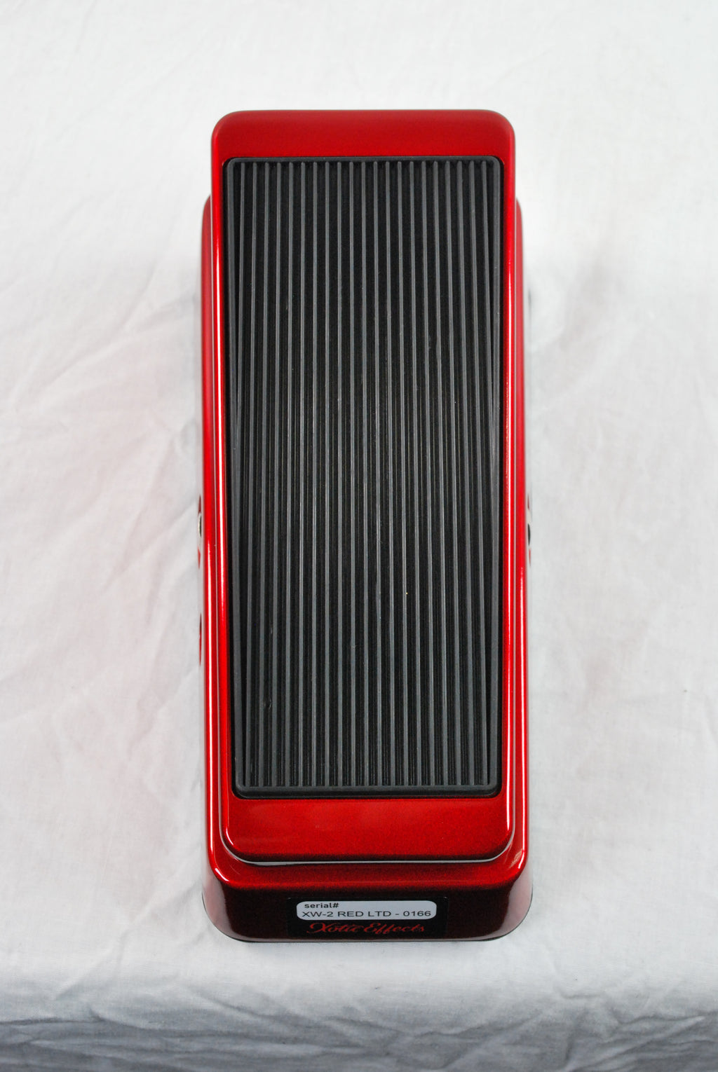 Xotic XW-2 Wah Candy Apple Red used — angled view