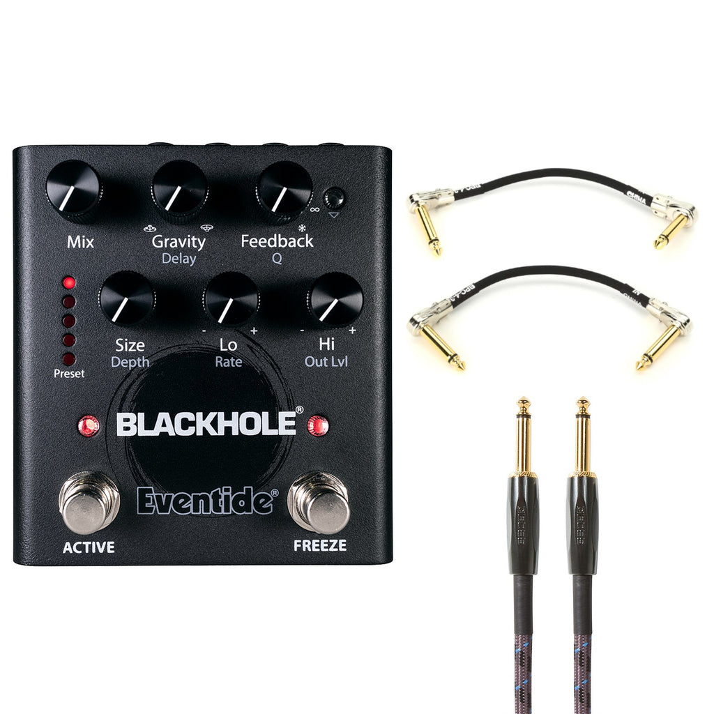 Eventide Blackhole reverb pedal - front control panel view