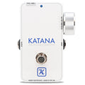 Keeley Katana Clean Boost pedal Throwback White Edition — white enclosure, top view