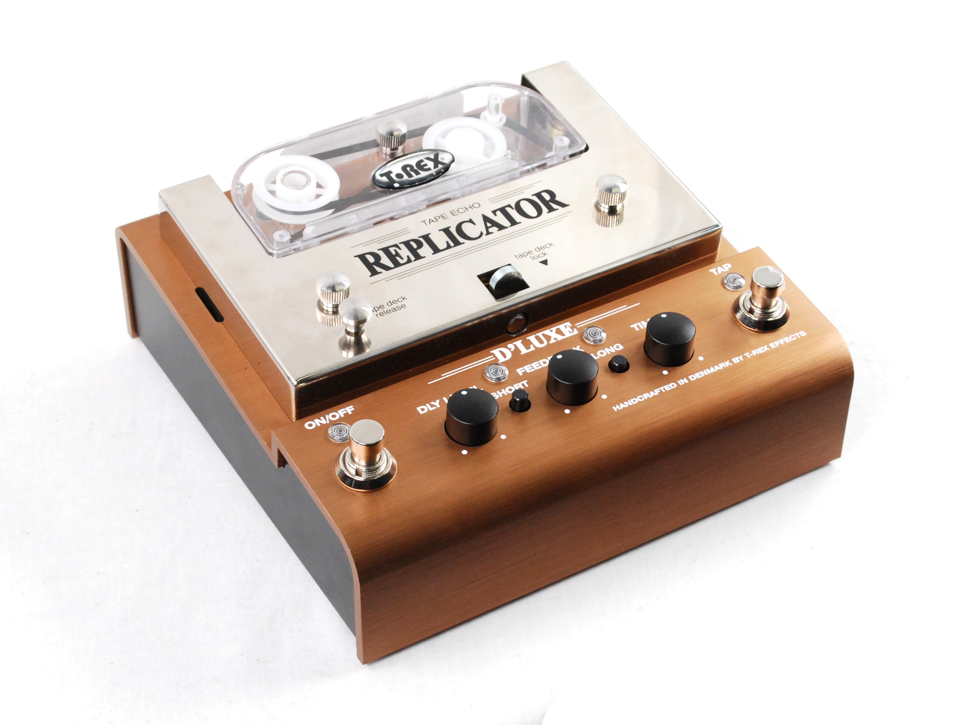 Used T-Rex Replicator D'Luxe analog tape delay — control knobs detail