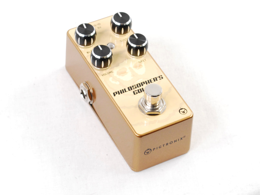 Pigtronix Philosopher's Gold — blend, sustain, volume and grit detail