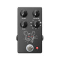 JHS PackRat distortion pedal - black enclosure front view