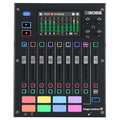 Boss GCS-8 Gigcaster 8 streaming mixer — top view with touchscreen, faders and pads