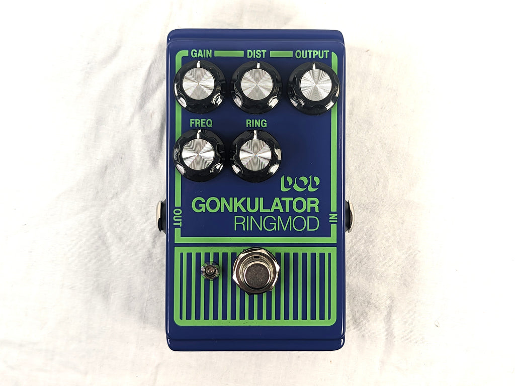 Used DOD Gonkulator ring modulator pedal — front detail