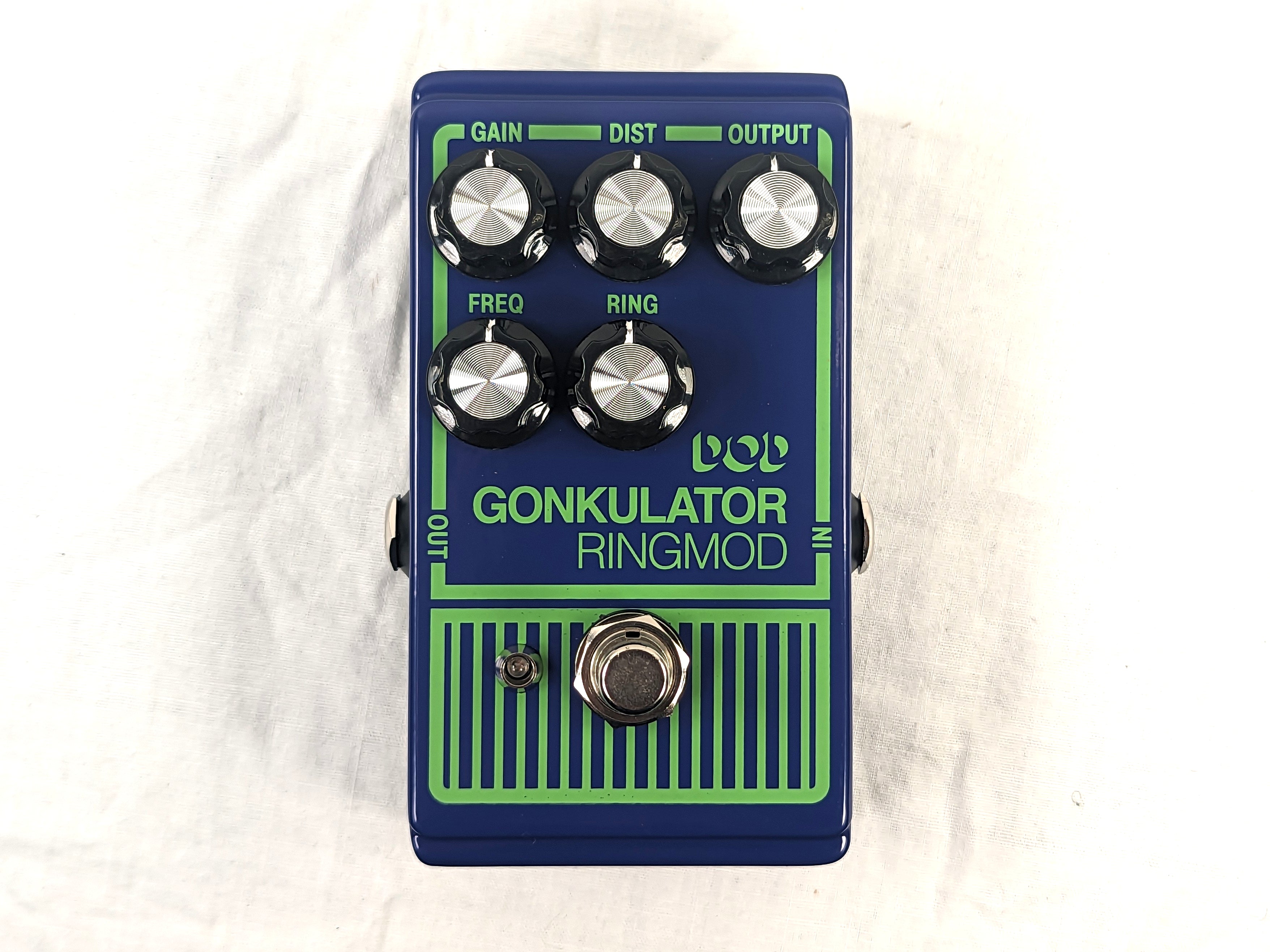 Used DOD Gonkulator ring modulator pedal — front detail