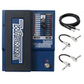 DigiTech Bass Whammy pitch shift pedal — blue front with included cables