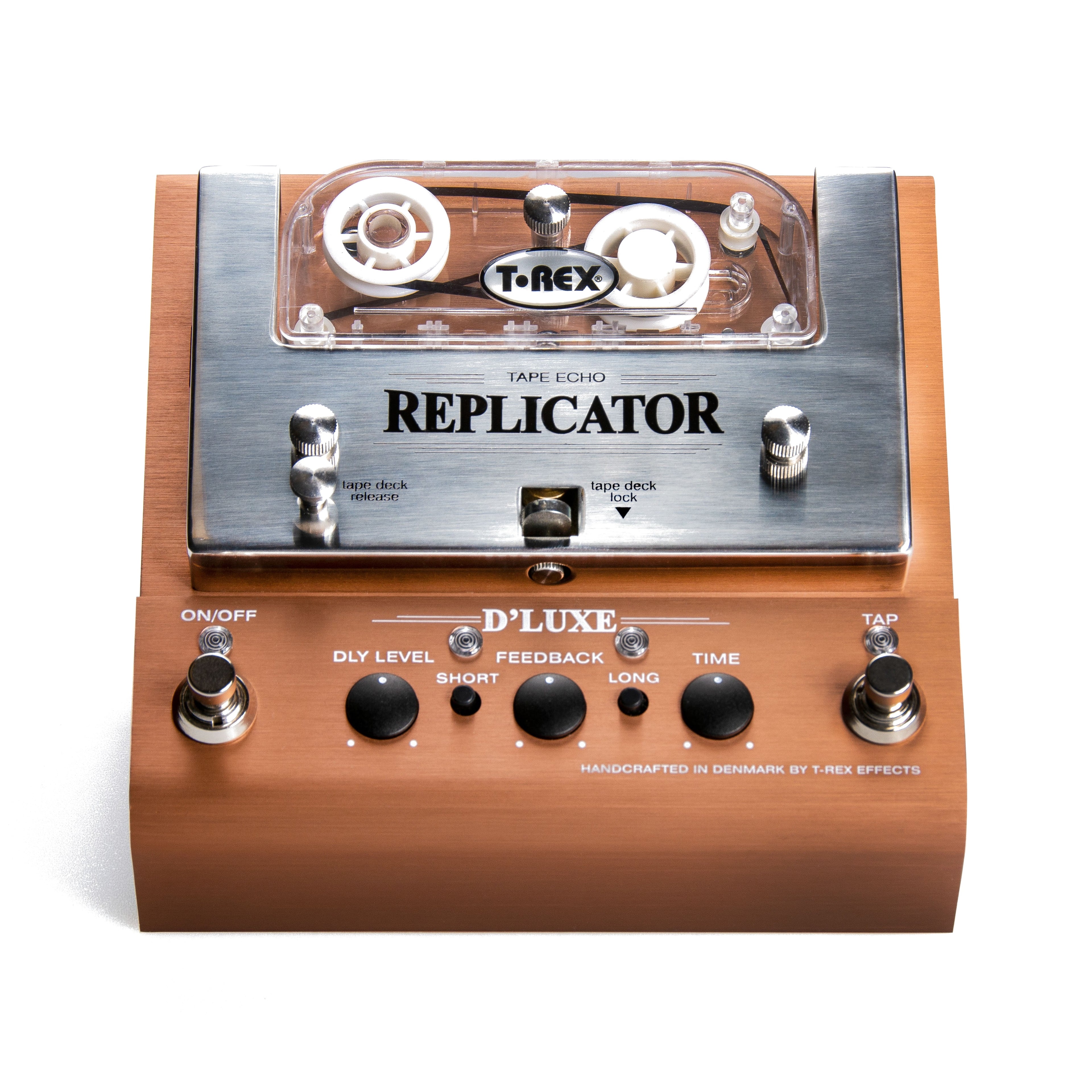 T-Rex Replicator D'Luxe analog tape delay — tape cartridge detail