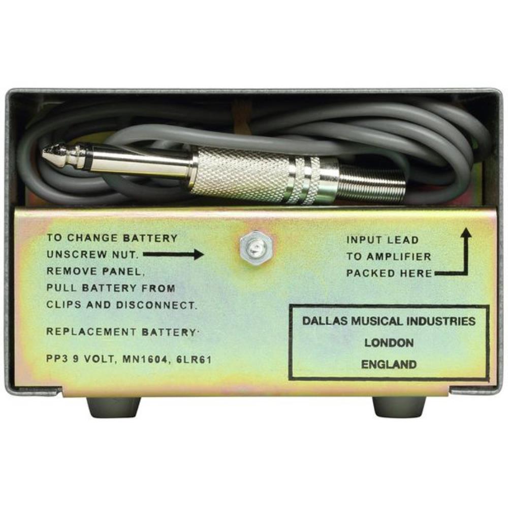 British Pedal Company Dallas Rangemaster treble booster — side detail