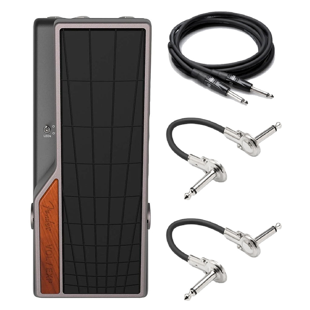 Fender Tread-Light Volume/Expression pedal — silver chassis with black treadle
