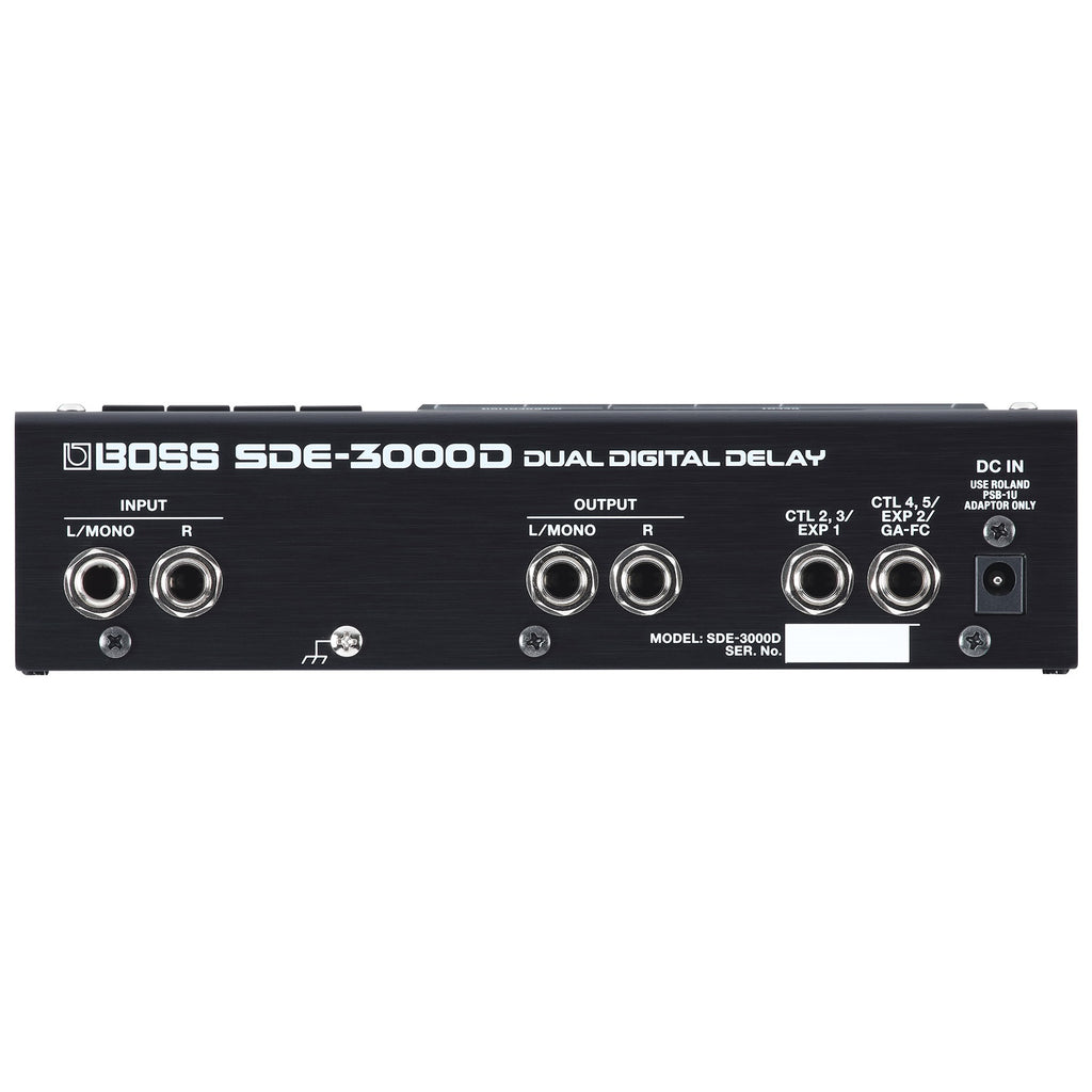 Boss SDE-3000D digital delay pedal — footswitch detail