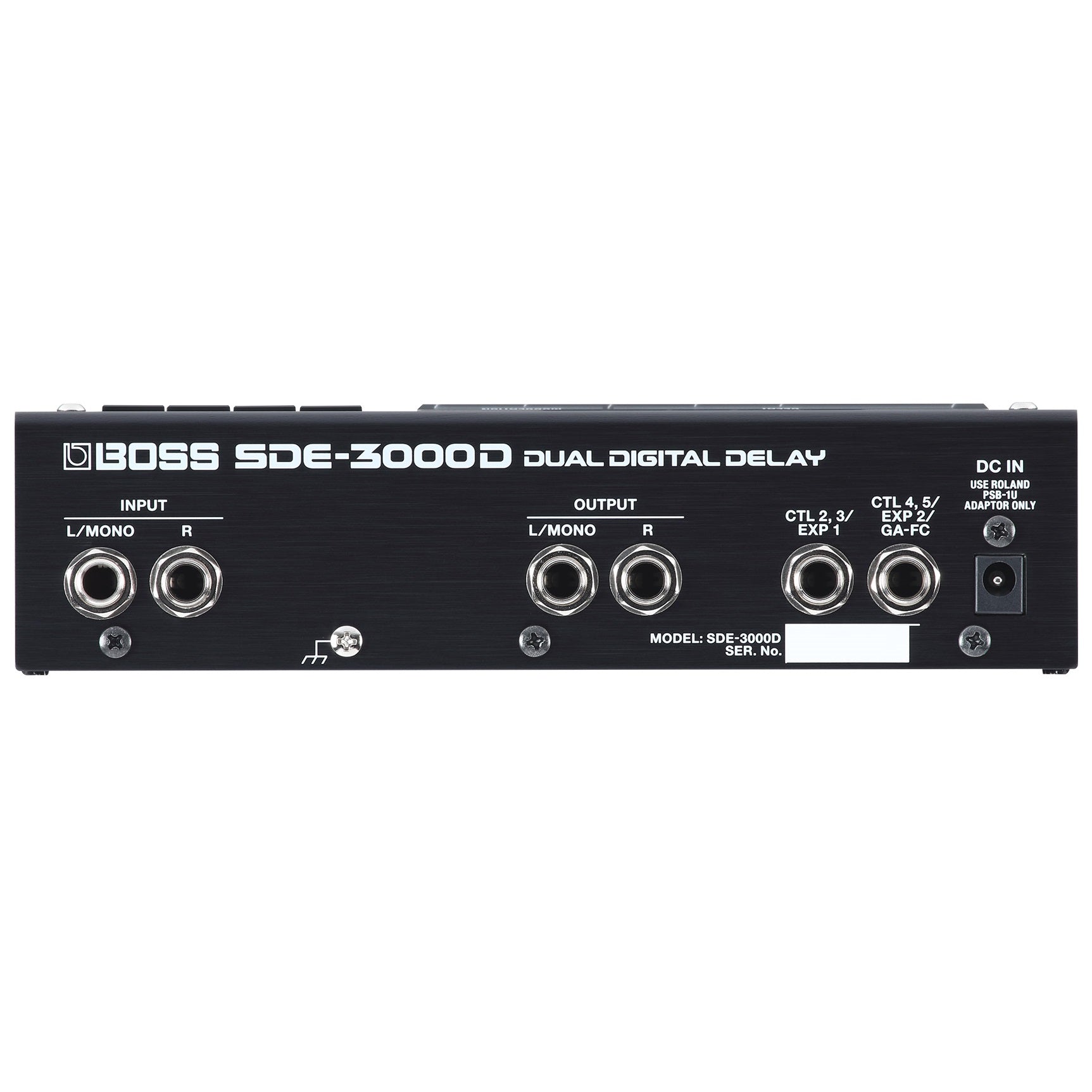 Boss SDE-3000D digital delay pedal — footswitch detail