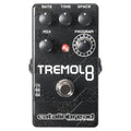 Catalinbread Tremolo8 tremolo pedal — black sparkle enclosure with white graphics, top view