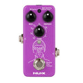 NUX NDD-3 Edge Delay mini guitar pedal — purple enclosure front view with controls