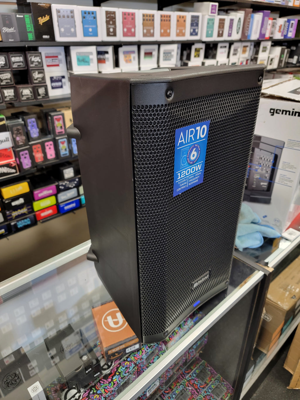 PreSonus AIR10 powered speaker, rear amplifier panel