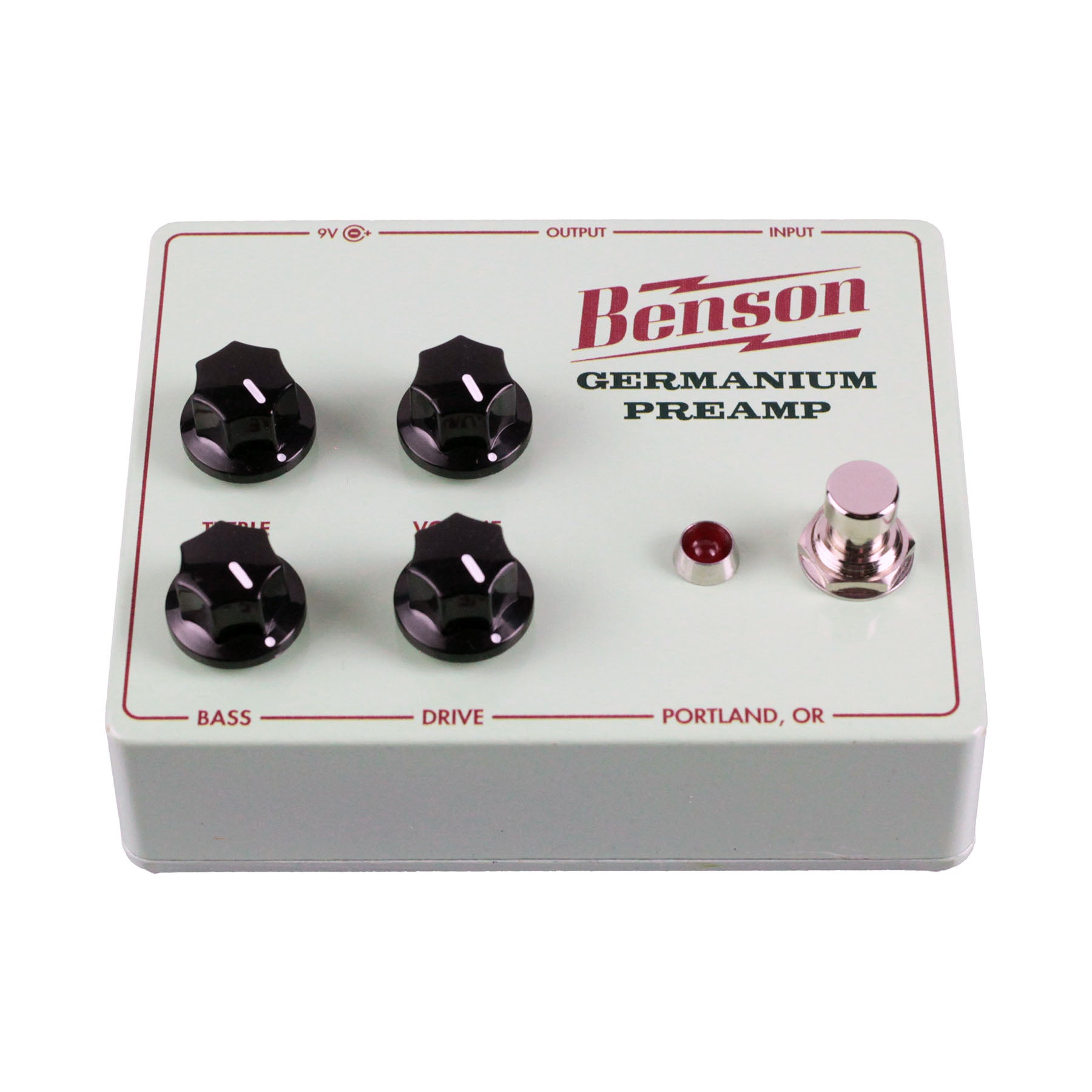 Benson Germanium Preamp pedal — controls detail