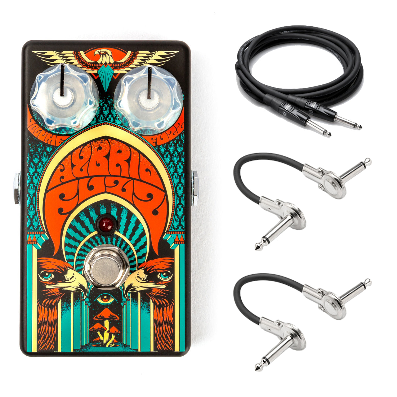 MXR CSP041 Hybrid Fuzz pedal with included instrument and patch cables