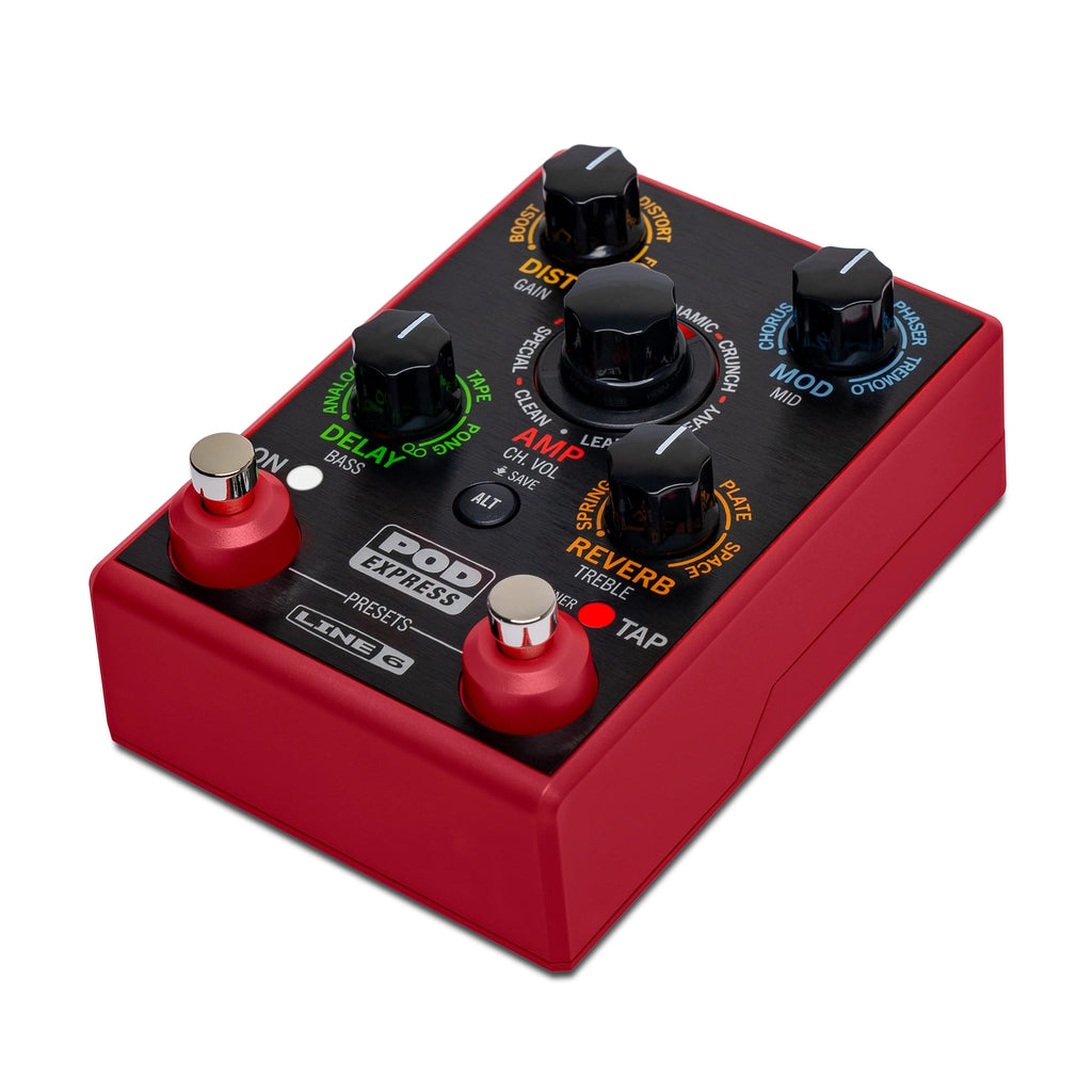 Line 6 POD Express Guitar — rear panel input and output jacks