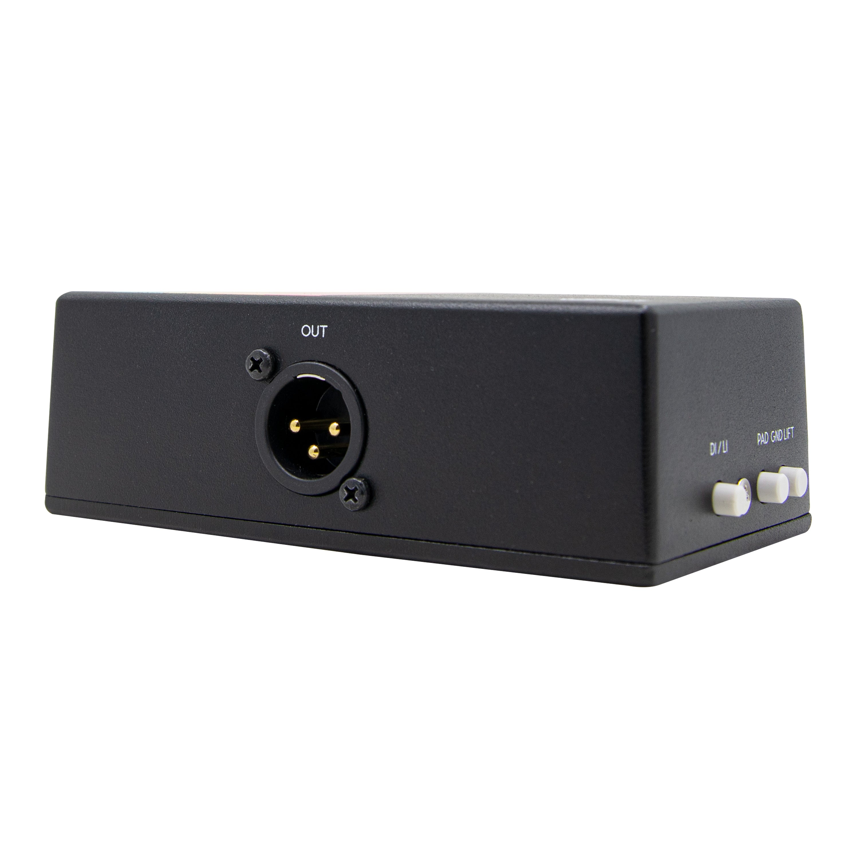 Walrus Audio Canvas Mono DI box — black enclosure overhead view